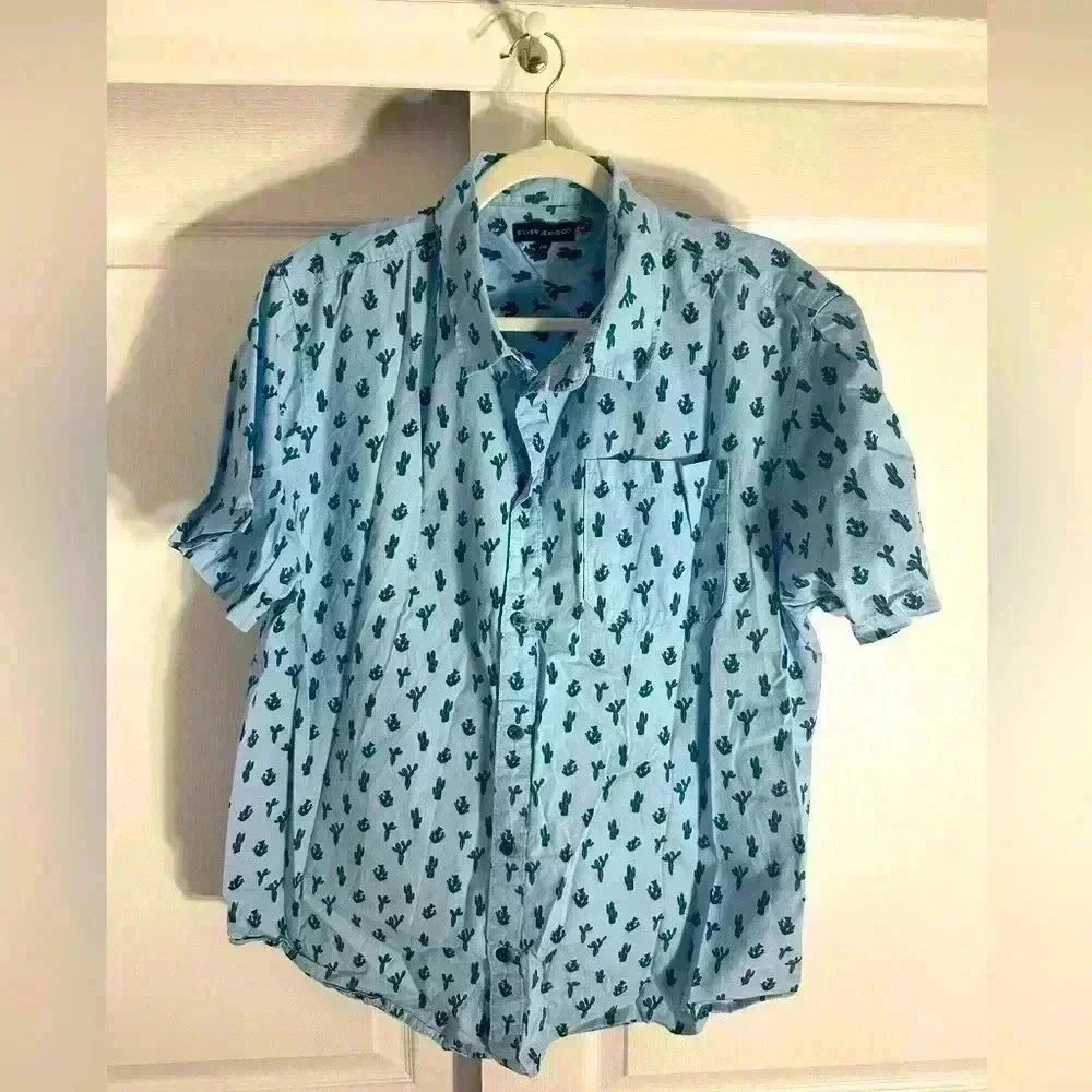 Silver Jeans cactus button down